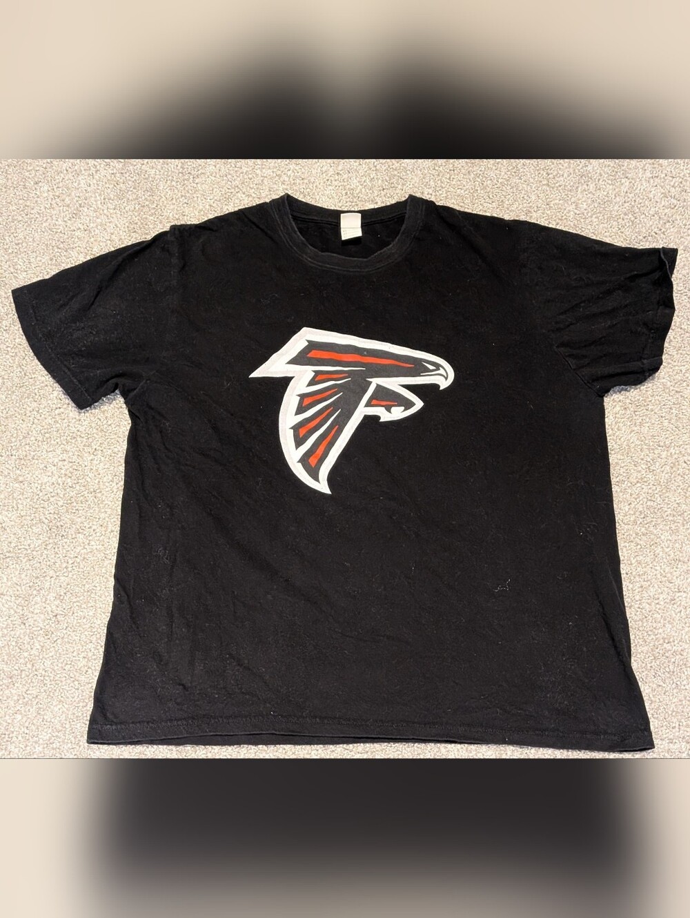 Atlanta Falcons, Black, Short Sleeve, Blue T-shirt - Men's Size XL